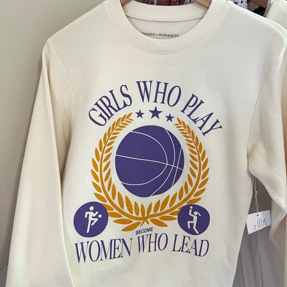 NWT CITIZENS OF HUMANITY X BRAWI Sweatshirt ✨🏀 - Picture 2 of 7